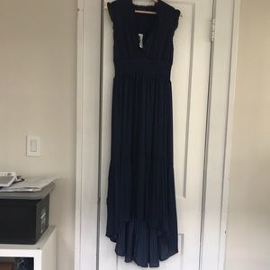Banana republic soft satin maxi dress